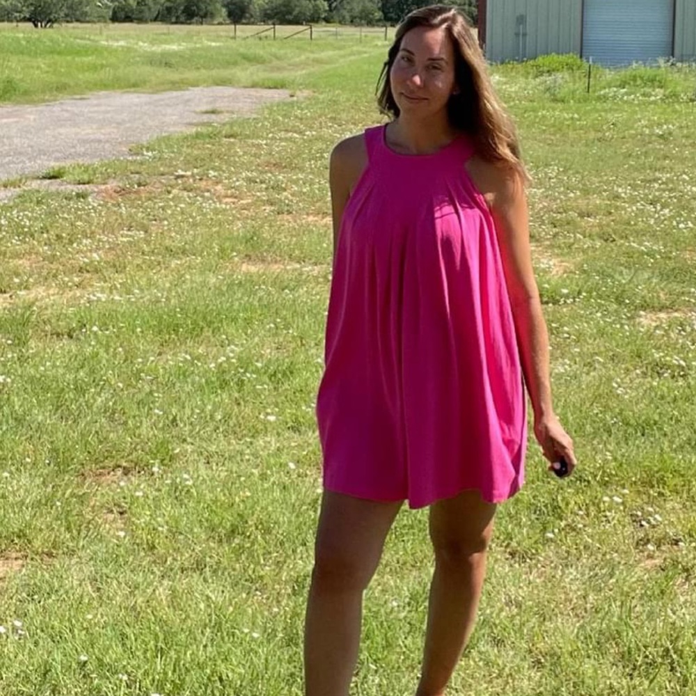 Hot Pink Mini Dress